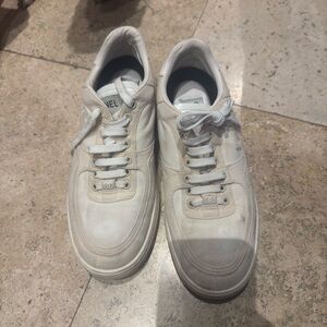 CHANEL White Leather Sneakers
